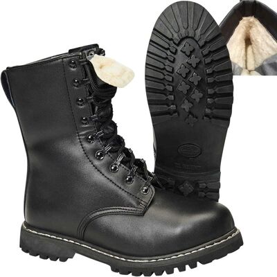 Brandit Bundeswehr Kampfstiefel mit Futter & Stahlkappe 45 Brandit Bundeswehr Kampfstiefel mit Futter & Stahlkappe 45