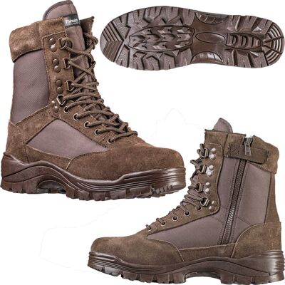Mil-Tec Army Tactical Boot mit Zipper Braun 39 Mil-Tec Army Tactical Boot mit Zipper Braun 39
