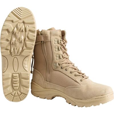 Mil-Tec Army Tactical Boot mit Zipper Coyote 45 Mil-Tec Army Tactical Boot mit Zipper Coyote 45