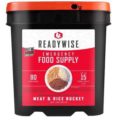 Readywise Notfallnahrung 80-Portionen Fleisch und Reis Gefriergetrocknet Readywise Notfallnahrung 80-Portionen Fleisch und Reis Gefriergetrocknet