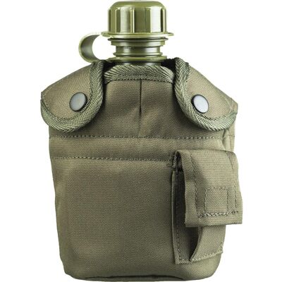 Mil-Tec US Feldflasche 1L mit Hülle und Alu-Becher Oliv Mil-Tec US Feldflasche 1L mit Hülle und Alu-Becher Oliv
