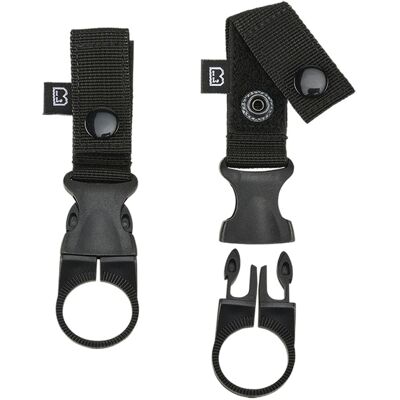 Brandit Gürtel-Flaschenhalter mit Molle Loop (2er Pack) Schwarz Brandit Gürtel-Flaschenhalter mit Molle Loop (2er Pack) Schwarz