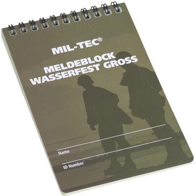 Mil-Tec Militär Meldeblock Wasserfest groß Mil-Tec Militär Meldeblock Wasserfest groß