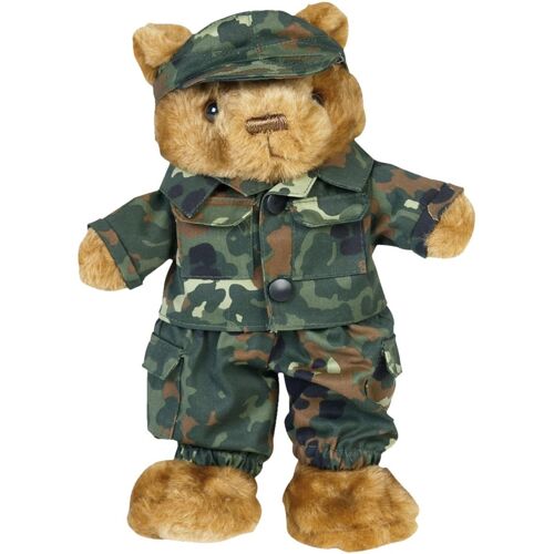 Mil-Tec Bundeswehr Teddy mit Uniform   Flecktarn   klein