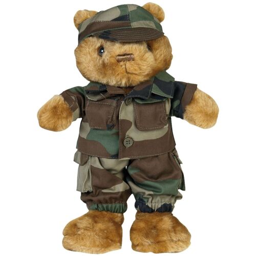 Mil-Tec Bundeswehr Teddy mit Uniform   Woodland   klein