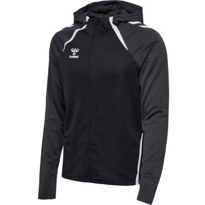 HUMMEL hmlLEAD 2.0 ZIP HOODIE - BLACK/ASPHALT - M HUMMEL hmlLEAD 2.0 ZIP HOODIE - BLACK/ASPHALT - M