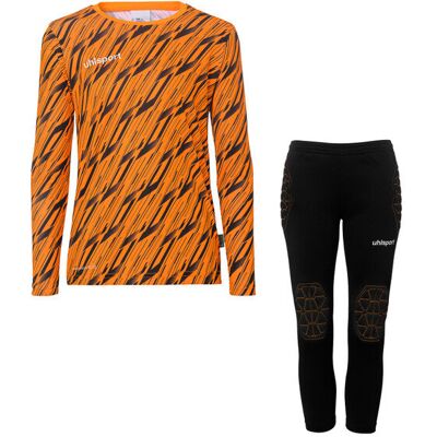 Progressive Goalkeeper Set langarm Kinder fluo orange/schwarz 140 Progressive Goalkeeper Set langarm Kinder fluo orange/schwarz 140