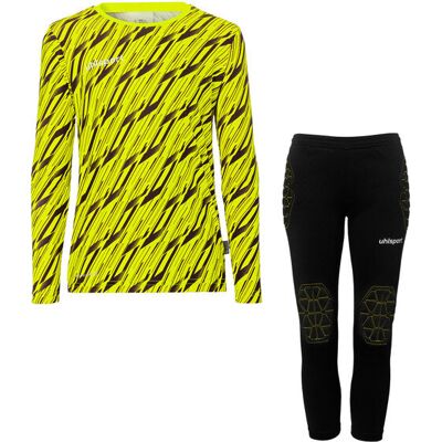 Progressive Goalkeeper Set langarm Kinder fluo gelb/schwarz 140 Progressive Goalkeeper Set langarm Kinder fluo gelb/schwarz 140