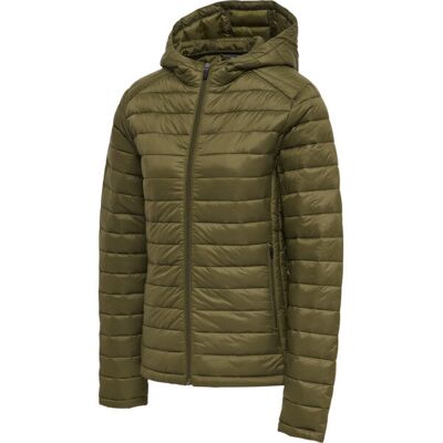 Hummel hmlRED QUILTED HOOD JACKET WOMAN - DARK OLIVE - XL Hummel hmlRED QUILTED HOOD JACKET WOMAN - DARK OLIVE - XL