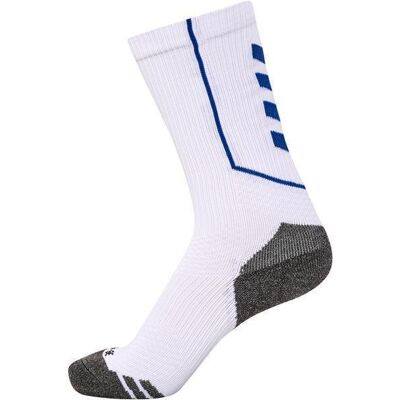 HUMMEL hmlPRO TRAINING SOCKS LOW - WHITE/TRUE BLUE - 35/38 HUMMEL hmlPRO TRAINING SOCKS LOW - WHITE/TRUE BLUE - 35/38