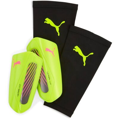 Ultra Light Strap Schienbeinschoner yellow alert-puma aged silver L Ultra Light Strap Schienbeinschoner yellow alert-puma aged silver L