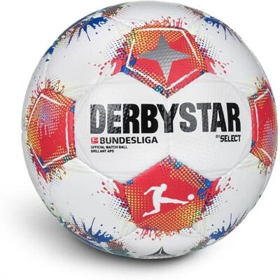 Derbystar Bundesliga Brillant APS v 25 Spielball weiss/rot/blau 5 Derbystar Bundesliga Brillant APS v 25 Spielball weiss/rot/blau 5