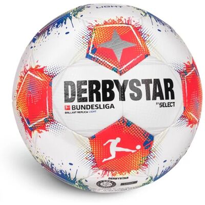 Derbystar Bundesliga Brillant Replica Light v25 Trainingsball weiß/blau/rot 5 Derbystar Bundesliga Brillant Replica Light v25 Trainingsball weiß/blau/rot 5