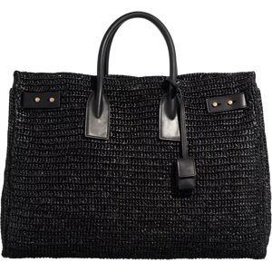 Saint Laurent Tote - Raffia Sac De Jour Bag - Gr. unisize - in Schwarz - für Damen