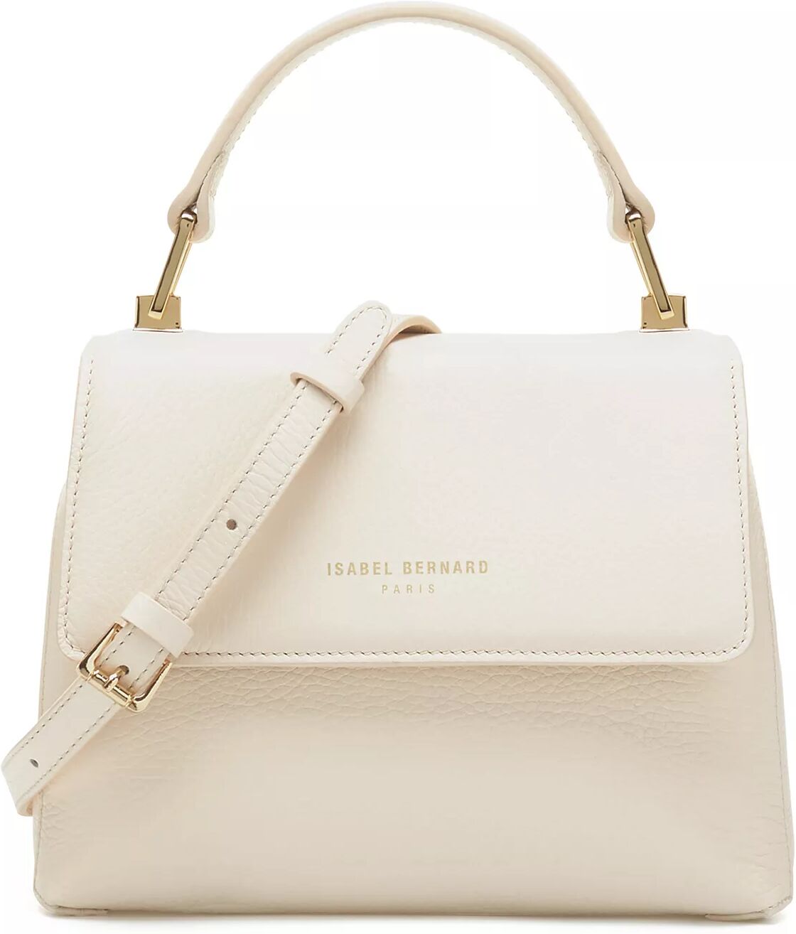 Isabel Bernard Crossbody Bags - Isabel Bernard Femme Forte Heline Crème Leder Hand - Gr. unisize - in Beige - für Damen