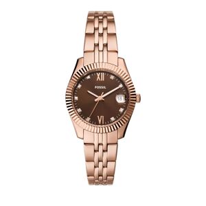 Fossil Uhr - Scarlette Three-Hand Date Stainless Steel Watch - Gr. unisize - in Silber - für Damen