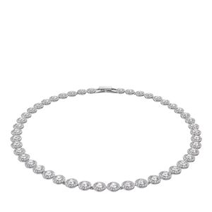 Swarovski Halskette - Angelic Round cut Rhodium plated - Gr. unisize - in Silber - für Damen