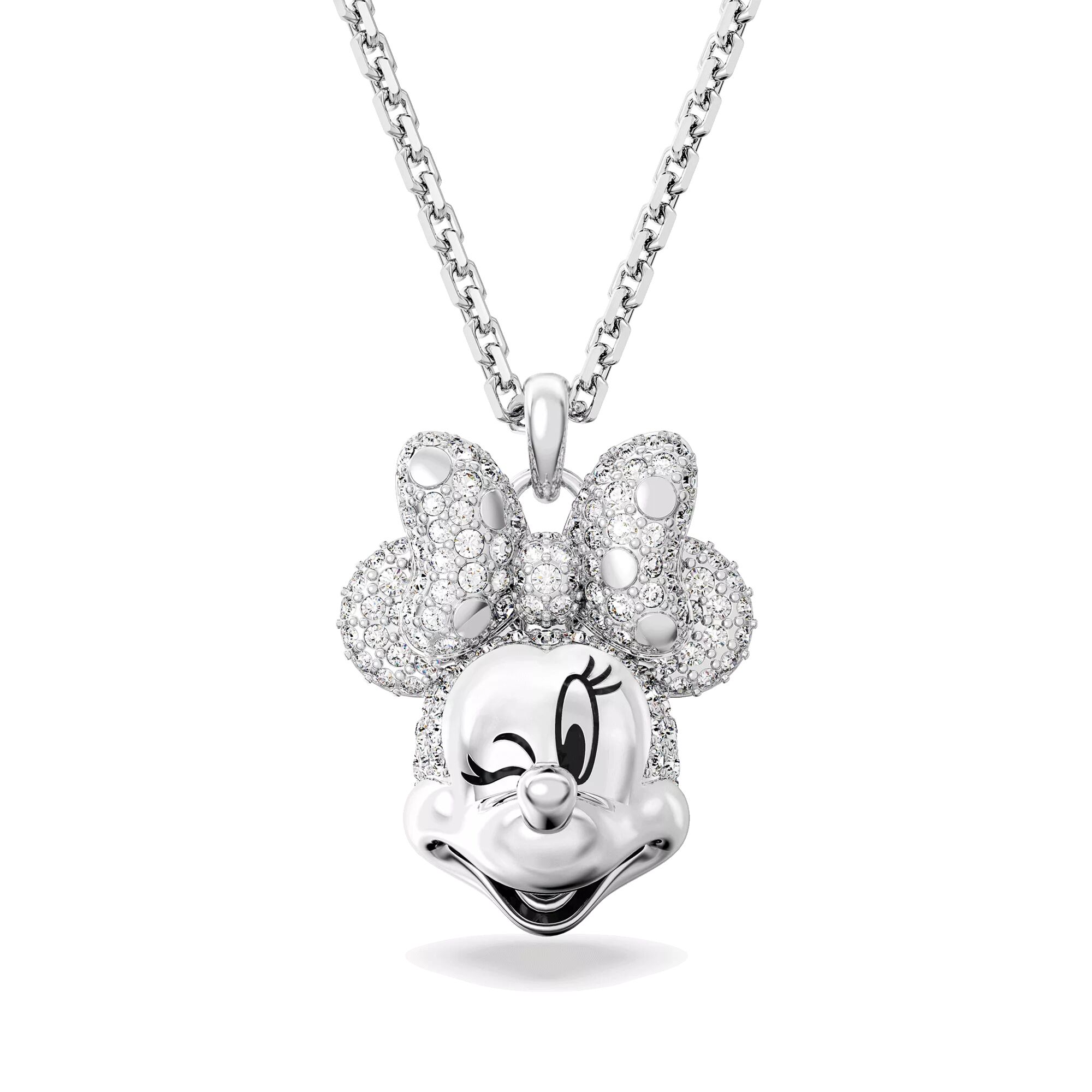 Swarovski Charms - Disney Minnie Mouse pendant, Rhodium plated - Gr. unisize - in Weiß - für Damen