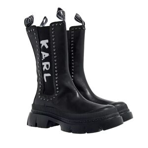 Karl Lagerfeld Boots & Stiefeletten - Trekka Max Kc Brush Logo Gore Midi - Gr. 36 (EU) - in Schwarz - für Damen