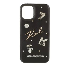 Karl Lagerfeld Handyhüllen - Karl Pins Case Iphone 12 Mini - Gr. unisize - in Schwarz - für Damen