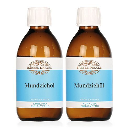 BÄRBEL DREXEL Mundziehöl mit Kurkuma & Eukalyptus 2x 250ml