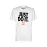 Nike Kurzarm-T-Shirt für Herren mit Schriftzug T-Shirts und Tops Herren Weiß Größe XXL