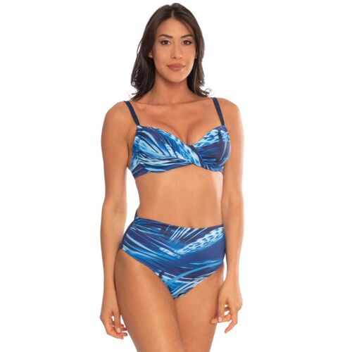 linea sprint Damenbikini mit hoher Taille Bikini Damen Blau Größe 44