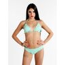 Fendian Lurex-Bikini mit Triangel Bikini Damen Blau Größe 40