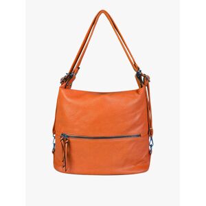 Solada 2-in-1-Umhängetasche, umwandelbar in einen Rucksack Shopper Damen Orange Größe Unica