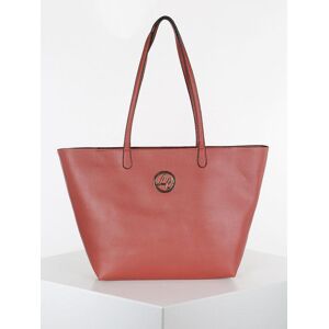 Linda Chiarelli Einkaufstasche aus Kunstleder Shopper Damen Orange Größe Unica