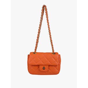 Solada Gesteppte Handtasche mit Kettenschulterriemen Umhängetaschen Damen Orange Größe Unica