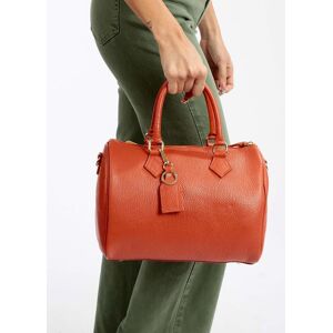 Solada Umhängetasche aus Leder Handtaschen Damen Orange Größe Unica