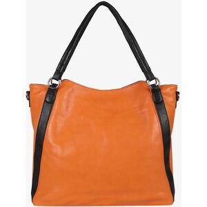 Solada Zweifarbige Umhängetasche für Damen Shopper Damen Orange Größe Unica