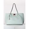Linda Chiarelli Einkaufstasche aus Kunstleder Shopper Damen Blau Größe Unica