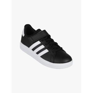 Adidas GRAND COURT 2.0 EL K Kinder-Sneaker mit Riss Sneaker low Unisex-Kind Schwarz Größe 35