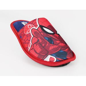 Marvel Spider-Man Stoffpantoffeln für Kinder Hausschuhe Junge Rot Größe 30/31