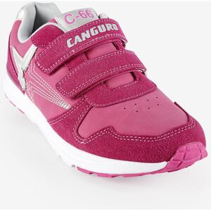 Canguro Sportliche Sneaker aus Öko-Leder Sportschuhe Mädchen Fuchsie Größe 38