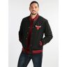 New Era Bomberjacke der NBA Chicago Bulls für Herren Wintermäntel Herren Schwarz Größe S