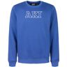 Aky Schweres Herren-Sweatshirt mit Rundhalsausschnitt Fleecepullover Herren Blau Größe L