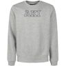 Aky Schweres Herren-Sweatshirt mit Rundhalsausschnitt Fleecepullover Herren Grau Größe XL