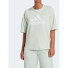 Adidas HK0508 Oversize-Modell Damen-T-Shirt Kurzarm T-Shirt Damen Grün Größe M