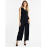 Melalondon Plissee-Jumpsuit für Damen Elegante Anzüge Damen Blau Größe L