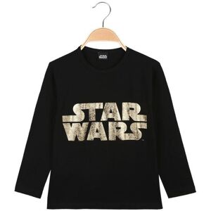 Star Wars Langarm-Baby-T-Shirt mit Schriftzug Lange Ärmel T-Shirt Junge Schwarz Größe 18