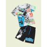 Best Kid'S Kurzes zweiteiliges Baby-Jungen-Outfit mit Schriftzug 0-36 M Sets Junge Blau Größe 18M