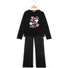 Lollitop Mädchen-Outfit mit T-Shirt + Palazzo-Hose Sets 3-16 Jahre alt Mädchen Schwarz Größe 05/06