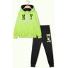 Mini Club Zweiteiliger Jungen-Trainingsanzug, Sweatshirt + Hose Sportanzüge Junge Gelb Größe 16