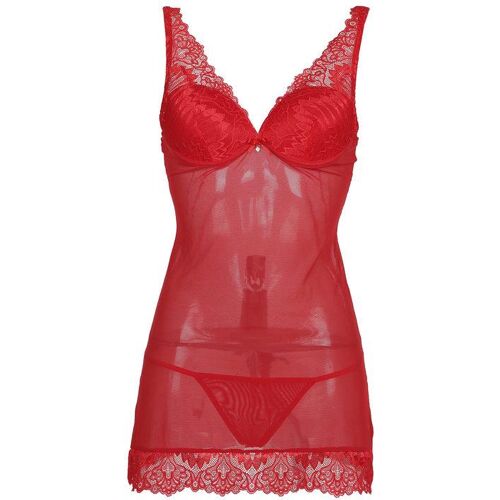 Pura Babypuppe + Tanga rotes Unterwäscheset Koordinierte Unterwäsche Damen Rot Größe 04