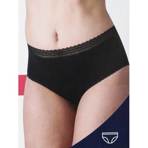 Liabel Saugfähige Midi-Slips für Damen Slip Damen Schwarz Größe 03