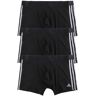 Adidas Boxershorts für Männer. Packung mit 3 Paaren Boxershorts Herren Schwarz Größe L