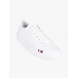 Tommy Hilfiger Elevated Vulc Leather Low Ledersneaker für Herren Sneaker low Herren Weiß Größe 45